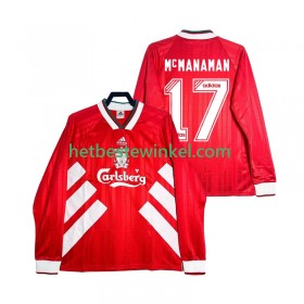 Liverpool MCMANAMAN 17 1993 1995 Voetbalshirts Retro Thuis - LS